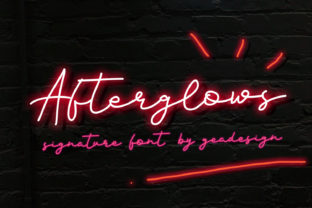 Afterglows: A Dreamy, Casual Font for Creative Projects