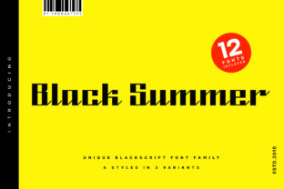 Black Summer Family: A Bold, Contemporary Blackletter Font for Impactful Design