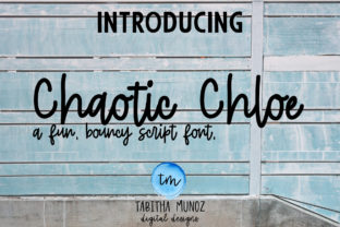 Chaotic Chloe: A Handwritten Script Font with Strategic Magic