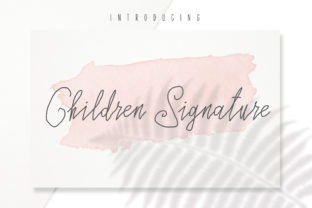 Children Signature: A Playful Handwritten Font for Human-Centered Design