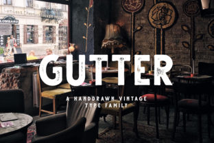 Gutter: A Smart, Modern Sans Serif Font