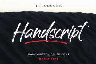 Handscript: Bold, Textured Handwritten Brush Font