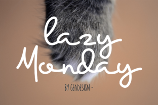 Lazy Monday: The Playful Handwritten Font That Makes Every Word Feel Like a Smile