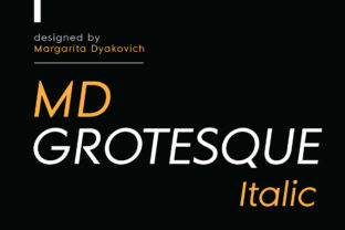 MD Grotesque Italic: Minimalist Clarity, Timeless Voice