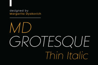 MD Grotesque Thin Italic