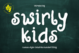 Swirly Kids: A Textured Brush Font with Contemporary Charm